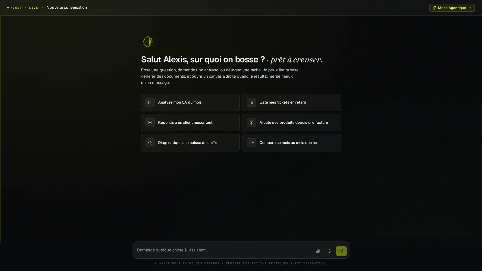 L'agent IA de RepairMind : interface conversationnelle connectée à tout l'ERP de l'atelier